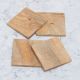 Square Shaped Decorative Wooden Coasters - Pack of 4